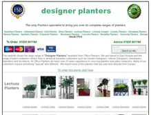 Tablet Screenshot of designerplanters.co.uk